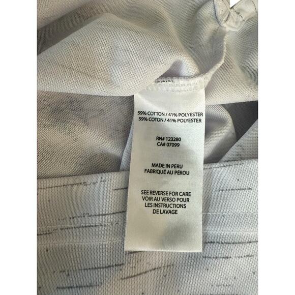 Travis Matthew Men's White Performance Golf Lake Break Polo Shirt Size Large - Picture 6 of 7